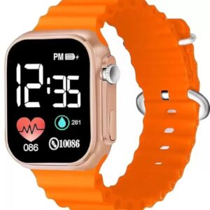 Digital 8 Colours Waterproof LED Display Kids Watch