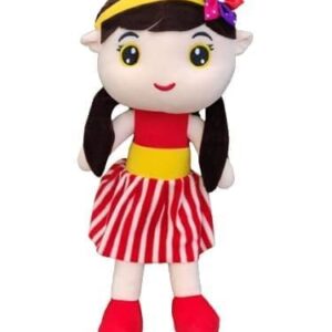 Soft Plush Toy/Soft Toy for Girls/Huggable Doll/Gift for Birthday Girl with Red Blouse /30 cm