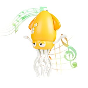 Dancing Octopus Baby Toy, Automatic Evasion Octopus Toy with Led Light and Music, Interactive Entertainment for Baby Sensory Development Birthday Gifts