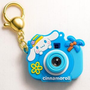 Mini Cute Cartoon Projection Camera Keychain KeyRing for Bags, Car, Bike & Home Many Cartoon Image Slide Show with Push Button Key Chain with Ring Return Gift For Girls, Women & Boys (Pack of 1)