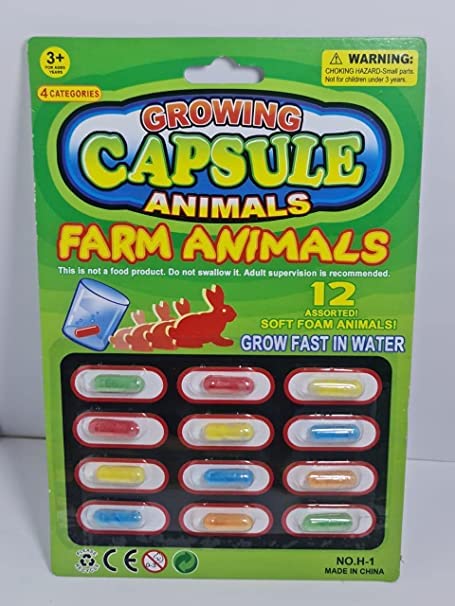 Farm Animals Amazing Magic Capsule Creatures Grow in hot Water New Attractive Model for Kids, Boys and Girls