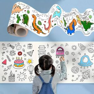Fun & Educational Coloring Roll for Kids | Jumbo Ocean Theme Coloring Paper Roll with Cute Marine Designs | Creative Art & Craft Activity Toy for Toddlers, Preschool Boys & Girls | Ideal Gift for Home & School (1 Pc)